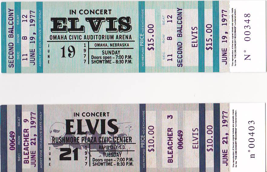 Elvis Presley The CBS Recordings [ticket]